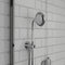 Carmel traditional handset with built-in inlet, single function in chrome, heritage-style handheld shower