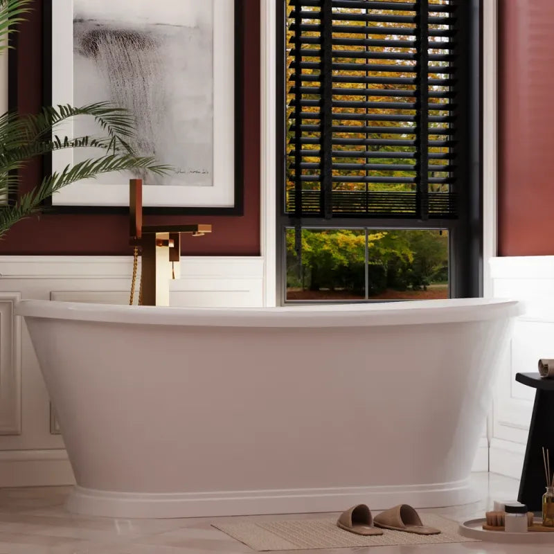 1700mm Freestanding Boat Bath with Plinth Chester