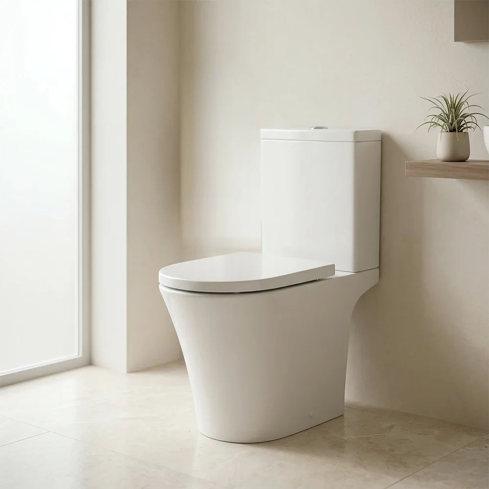 Carolina Open Back Rimless Close Coupled Toilet