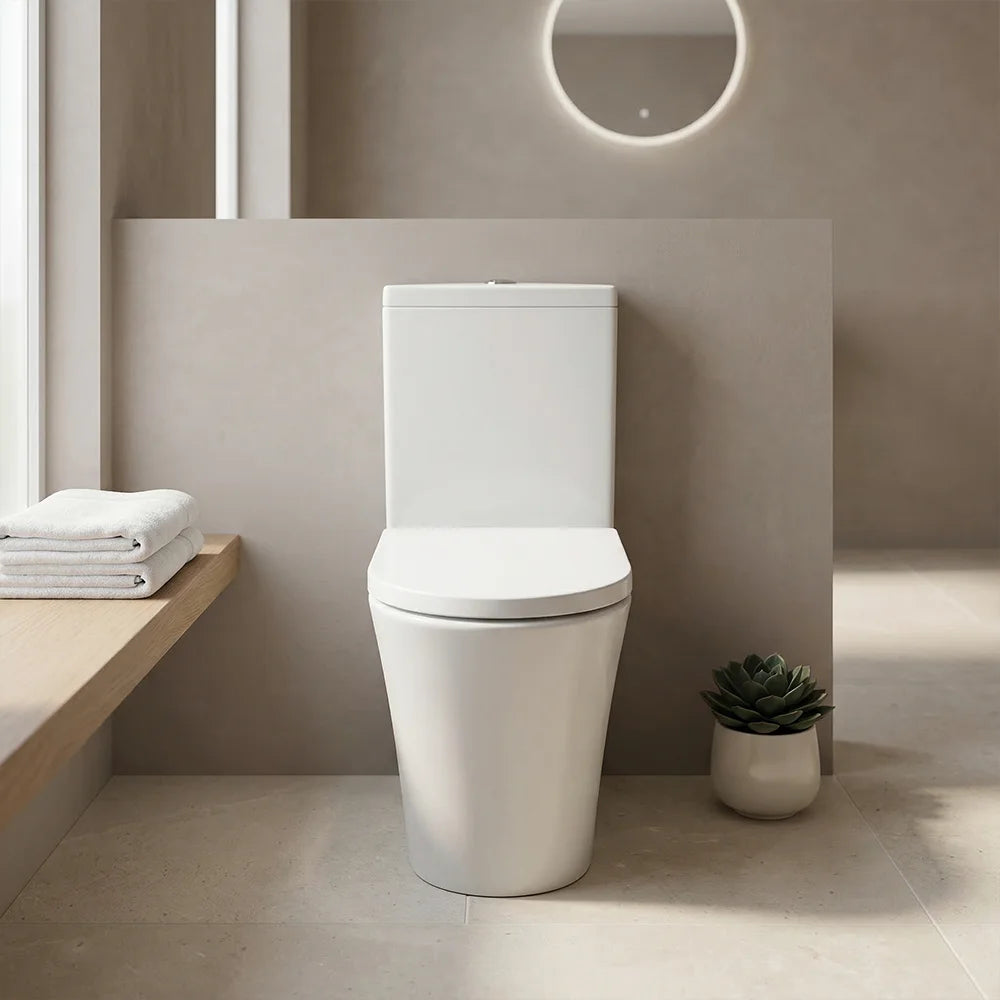 Carolina Open Back Rimless Close Coupled Toilet