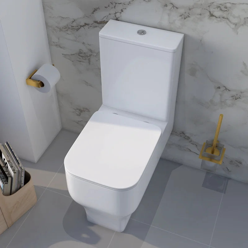 Laverne Rimless Close Coupled Comfort Height Toilet