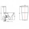 Sullivan Standard Height Close Coupled Square Toilet