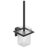 Toilet Brush Holder with Frosted Glass Slade