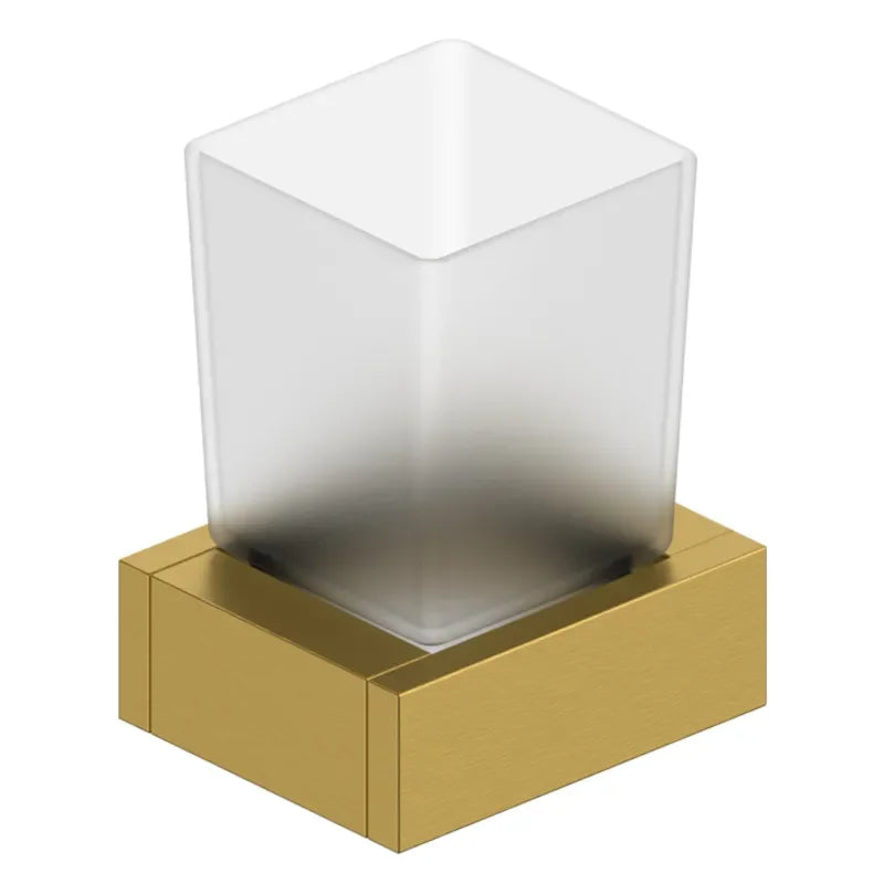 Tumbler Holder with Frosted Glass Cup