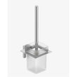 Toilet Brush Holder with Frosted Glass Slade