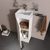 Celeste Fluted 325 Buttermilk Cream Vanity Unit with Basin