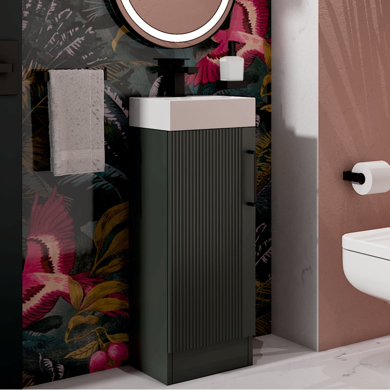 Celeste Linear 325 Green Vanity Unit with Basin