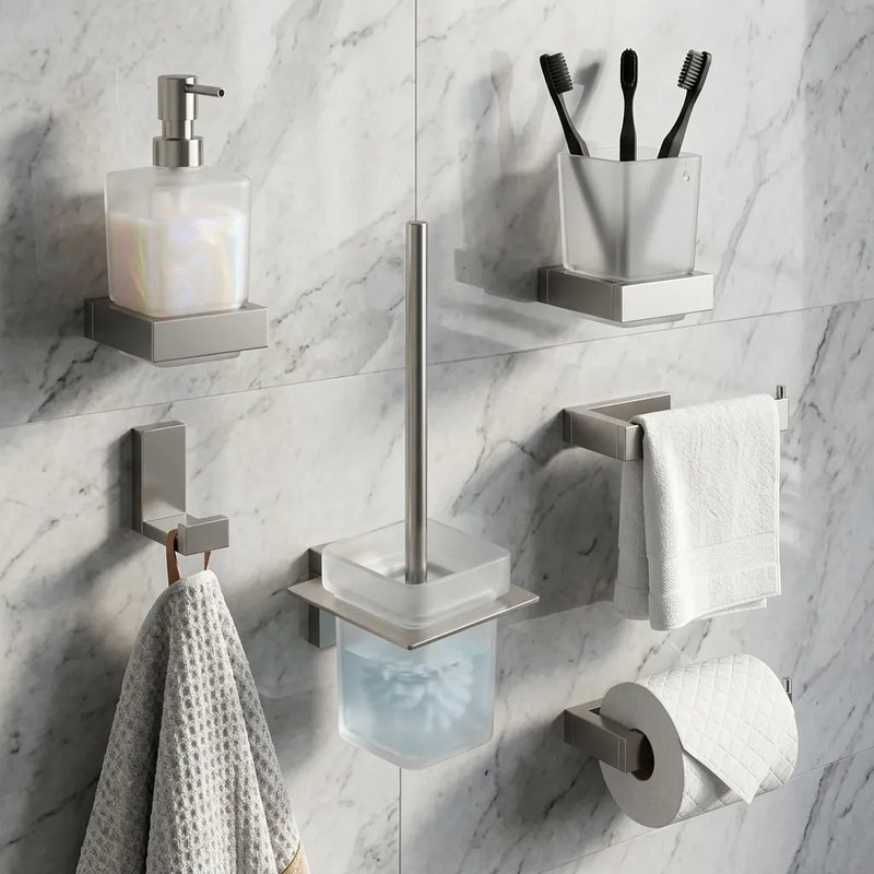6 Piece Bathroom Accessory Set