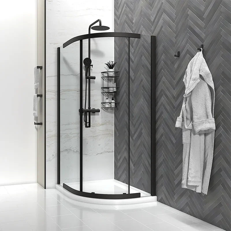 1200mm x 900mm Semi Frameless Offset Quadrant Odessa