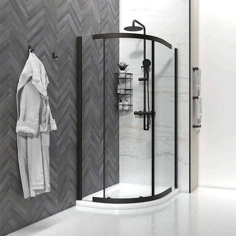 900mm x 900mm Semi Frameless Quadrant Odessa