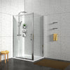 Chrome Sliding 1200mm Shower Door & 900mm Side Panel Odessa