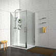 Chrome Sliding 1200mm Shower Door & 900mm Side Panel Odessa