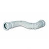 Flexible shower outlet pipe for connecting shower valves to wall outlets, adjustable and easy to install