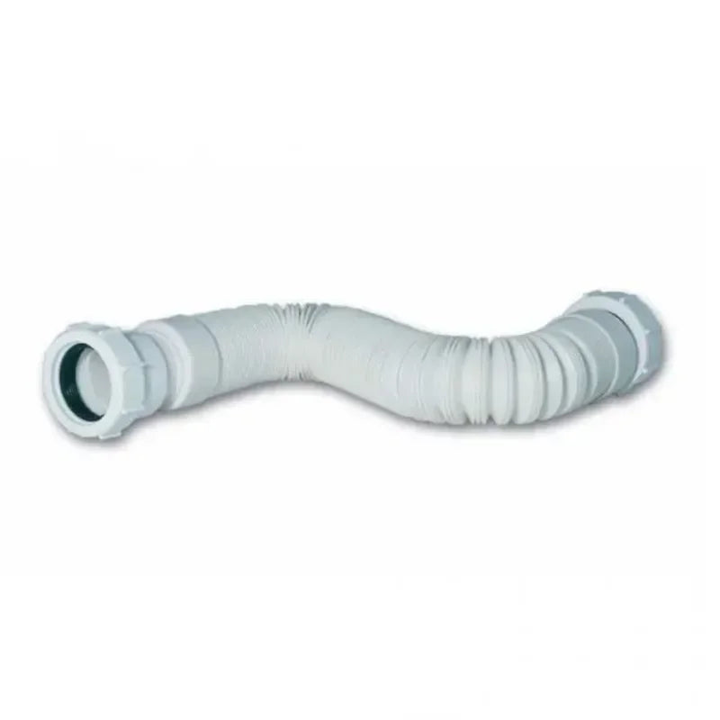 Flexible shower outlet pipe for connecting shower valves to wall outlets, adjustable and easy to install