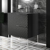 Elvia 600mm Black Vanity Unit with Black Basin