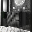 Elvia 600mm Black Vanity Unit with Black Basin