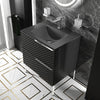 Elvia 600mm Black Vanity Unit with Black Basin