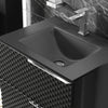 Elvia 600mm Black Vanity Unit with Black Basin