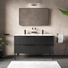 Elvia 1200mm Black Double Vanity Unit