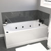 1400 x 700mm Petite 6 Jet Whirlpool Single Ended Bath