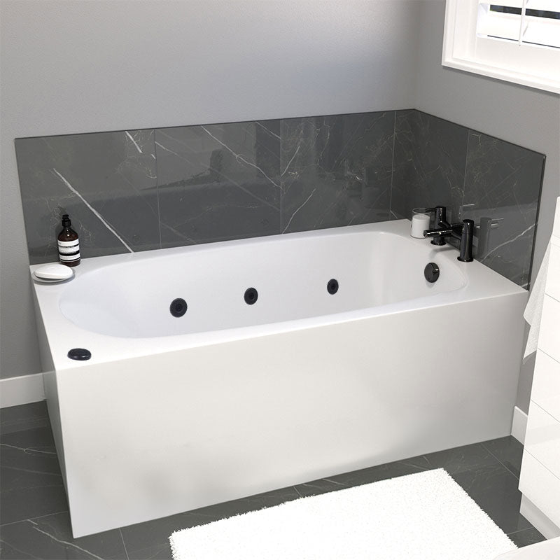 1300 x 700mm Petite 6 Jet Whirlpool Single Ended Bath