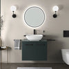 Celeste 600mm Wall Hung Green Vanity Unit with Square Countertop Basin