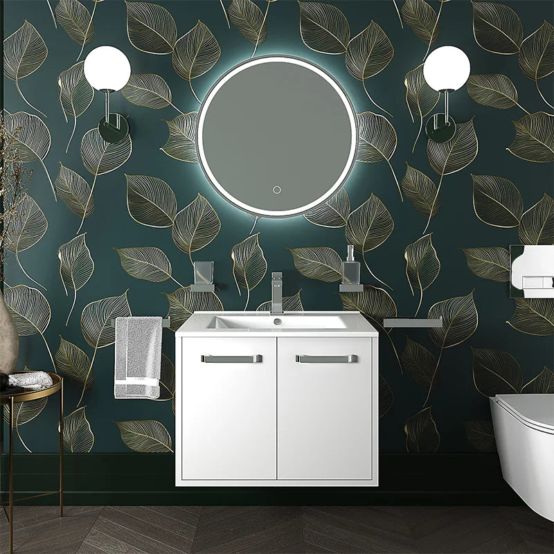 Celeste 600mm Wall Hung White Vanity Unity with White Basin