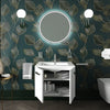 Celeste 600mm Wall Hung White Vanity Unity with White Basin