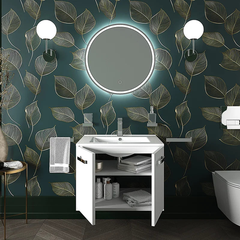 Celeste 600mm Wall Hung White Vanity Unity with White Basin