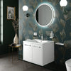 Celeste 600mm Wall Hung White Vanity Unity with White Basin