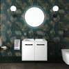 Celeste 600mm Wall Hung White Vanity Unity with White Basin