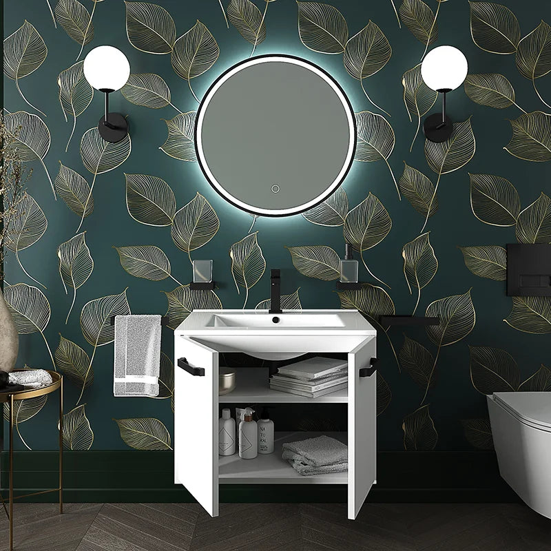 Celeste 600mm Wall Hung White Vanity Unity with White Basin