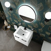Celeste 600mm Wall Hung White Vanity Unity with White Basin