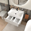 Linnea 700mm White Wall Hung Vanity Unit with White Basin
