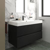 Linnea 1000mm Black Wall Hung Vanity Unit