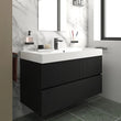 Linnea 1000mm Black Wall Hung Vanity Unit