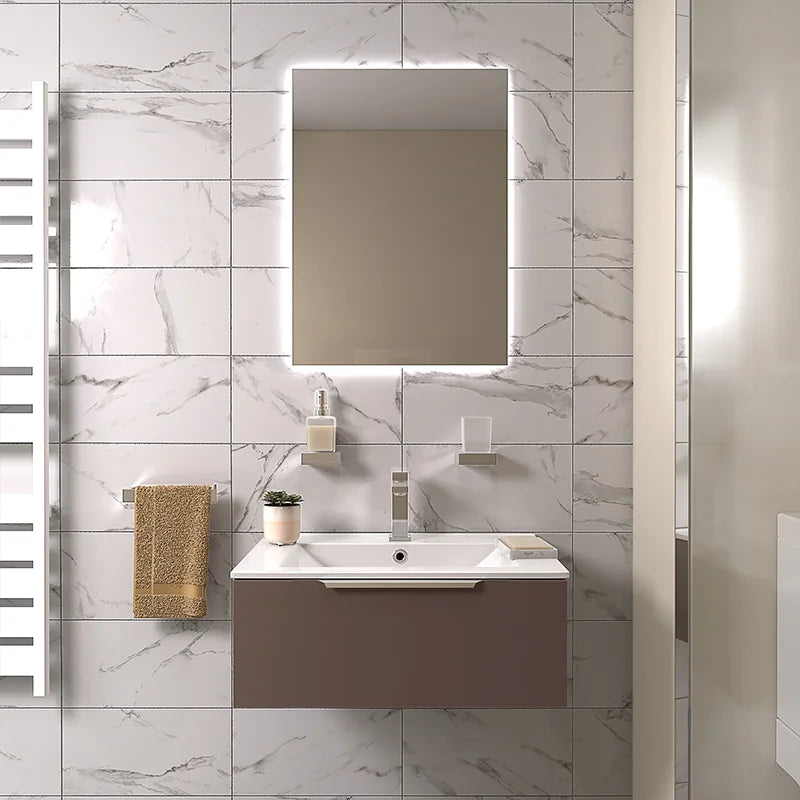 Pemberton 600mm Gold Floating Vanity Drawer Unit