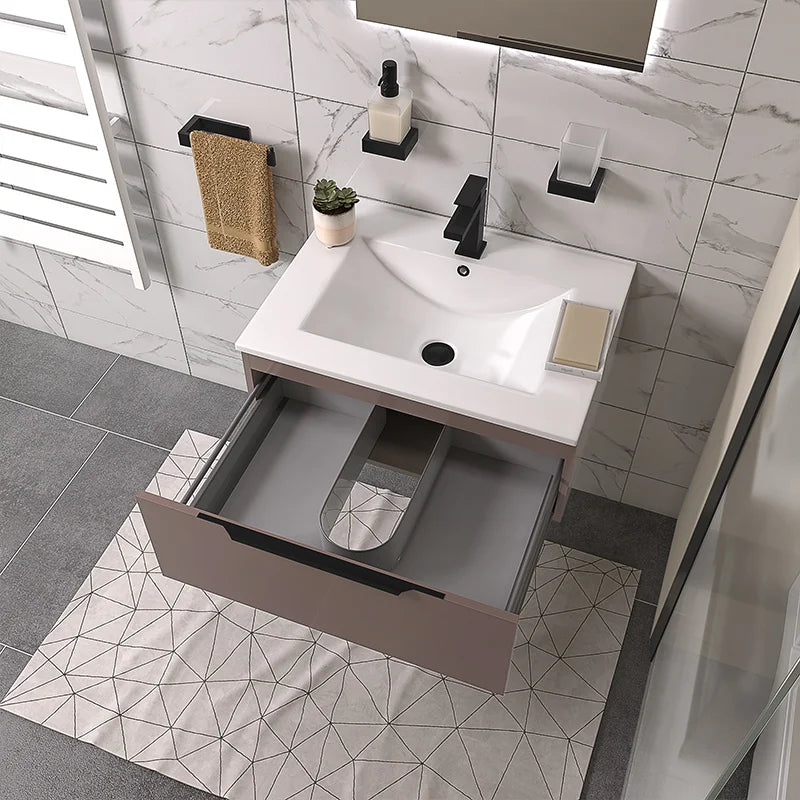Pemberton 600mm Gold Floating Vanity Drawer Unit