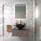 Pemberton 600mm Gold Vanity Unit with Black Countertop Basin & Glass Top with Tap