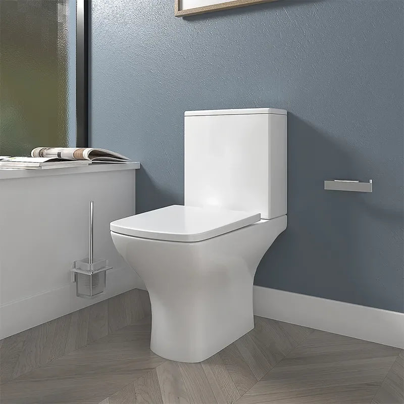 Kai close couple pan in white, reliable modern toilet built for everyday family use