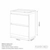 Ashford 800mm Floorstanding Pearl Grey Vanity Unit