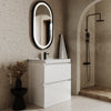 Ashford 800mm Floorstanding  White Vanity Unit