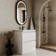 Ashford 800mm Floorstanding  White Vanity Unit