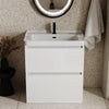 Ashford 800mm Floorstanding  White Vanity Unit