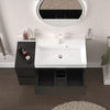 Linnea 1000mm Black Wall Hung Vanity Unit with Side Unit