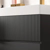 Linnea 1000mm Black Wall Hung Vanity Unit with Side Unit