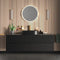 Linnea 1600mm Black Wall Hung Vanity Unit with Side Units and Black Basin