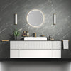 Linnea 1600mm White Wall Hung Vanity Unit with Side Units and White Basin
