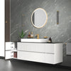 Linnea 1600mm White Wall Hung Vanity Unit with Side Units and White Basin