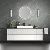 Linnea 1600mm White Wall Hung Vanity Unit with Side Units and White Basin